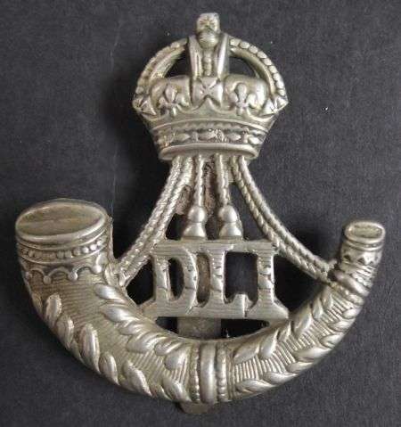 1902 -1919 DURBAN LIGHT INFANTRY CAP BADGE COLIN OWEN # 418