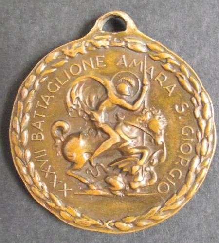 ITALIAN FASCIST 37th ERITREAN COLONIAL BATTALION LEONI DI HARAR(Lions Of Harar)BRONZE MEDAL-SCARCE !