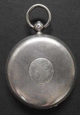 VINTAGE 1902 J.W BENSON SILVER LUDGATE POCKET WATCH WITH KEY - NOT WORKING