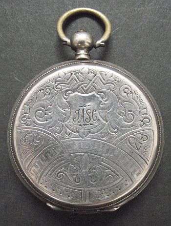 VINTAGE ANGORA SILVER PLATED POCKET WATCH - NOT WORKING