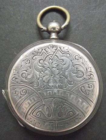 VINTAGE ANGORA SILVER PLATED POCKET WATCH - NOT WORKING