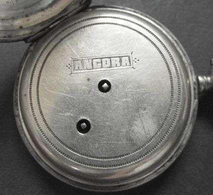 VINTAGE ANGORA SILVER PLATED POCKET WATCH - NOT WORKING