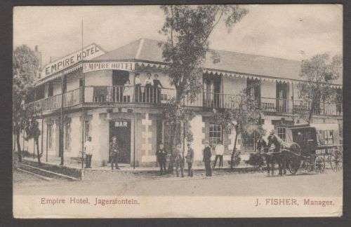 SOUTH AFRICA EMPIRE HOTEL JAGERSFONTEIN POSTCARD - UNUSED