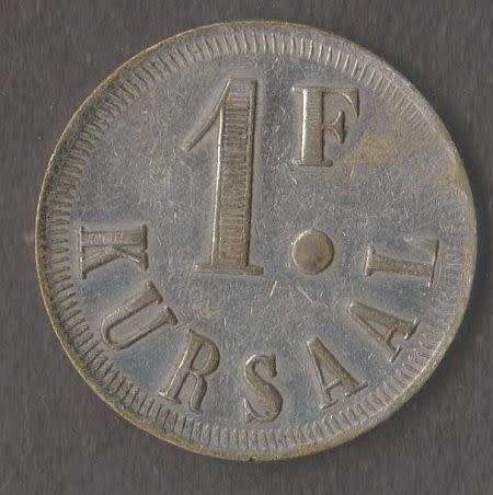 SCARCE KURSAAL 1 FRANC CASINO TOKEN