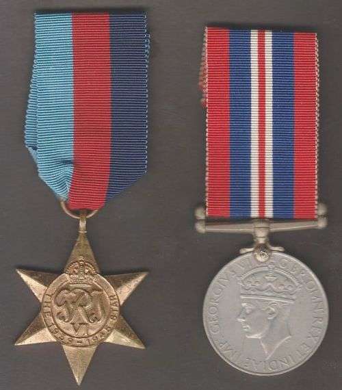 WORLD WAR TWO 1939-45 STAR&WAR MEDAL TO A SERGEANT IN THE SOUTH AFRICAN ARTILLERY & SERVICE PAPRES