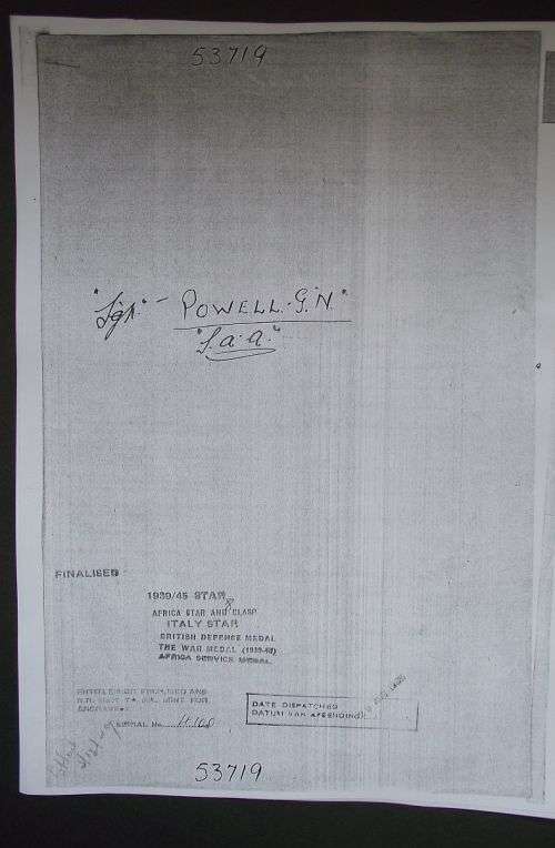 WORLD WAR TWO 1939-45 STAR&WAR MEDAL TO A SERGEANT IN THE SOUTH AFRICAN ARTILLERY & SERVICE PAPRES