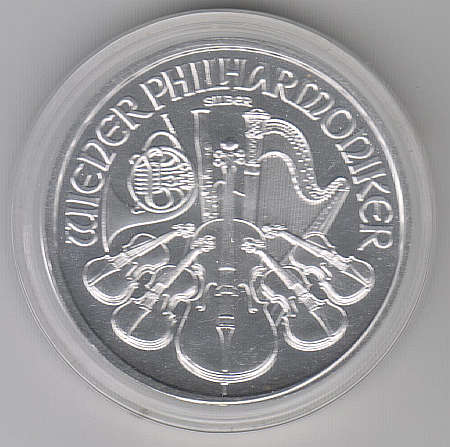 2014 AUSTRIA  WIENER PHILIMONIKER 1.50 SILVER EURO COIN - UNC