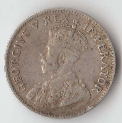 1932 UNION OF SOUTH AFRICA 3 PENCE TICKEY SILVER COIN