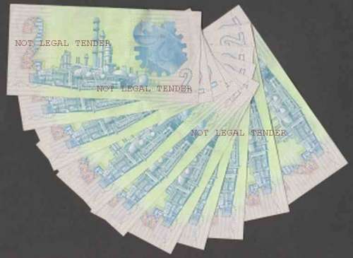 SOUTH AFRICA GPC de KOCK TWO RAND BANKNOTES X 11 in SERIAL NUMBER SEQUENCE -UNC