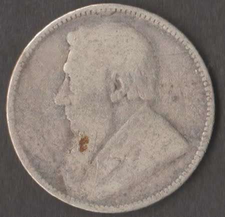 1896 ZAR ONE SHILLING SILVER COIN