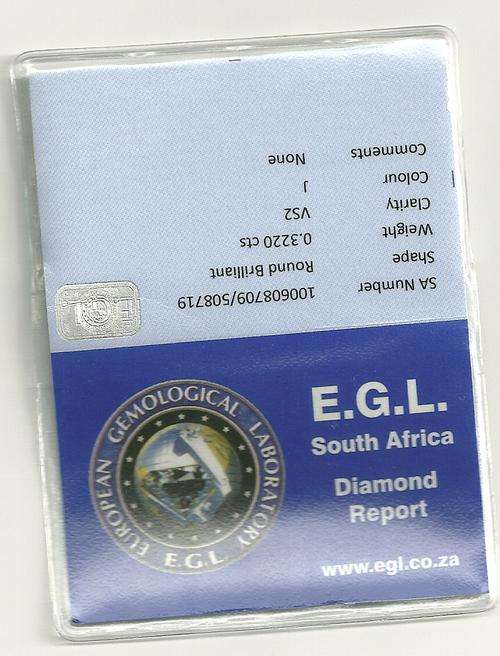 0.32ct Round Brilliant Diamond - EGL