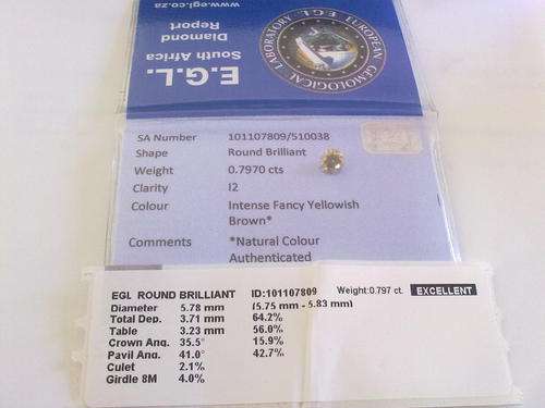 0.79cts Intense Fancy