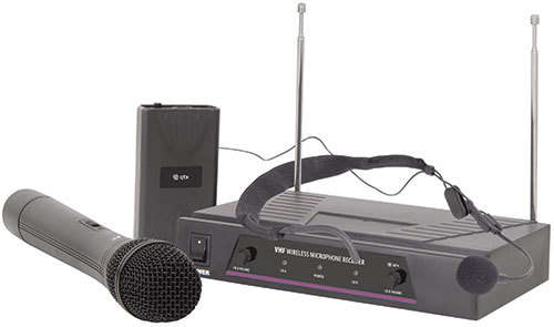 QTX VHN2 VHF handheld + neckband wireless mic system