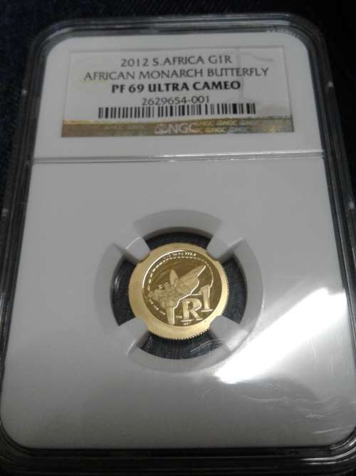 2012 PROOF 1/10TH 999 GOLD MONARCH BUTTERFLY GRADED BY NGC