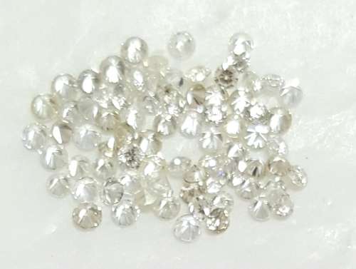 100 x NATURAL ROUND BRILLIANT CUT UNTREATED DIAMONDS. 1.5 POINTERS EACH