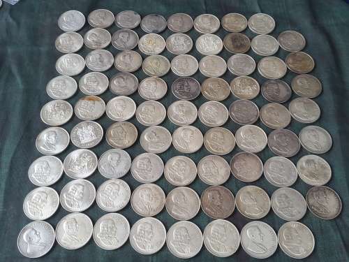 79 x RSA SILVER R1  COINS