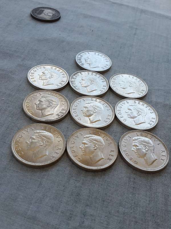 10 X  UNION OF SOUTH AFRICA CROWNS