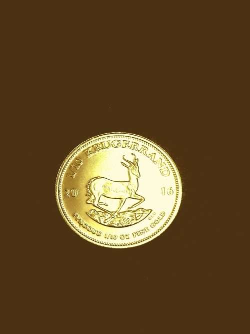 2016 1/10 th KRUGERRAND. PERFECT CONDITION