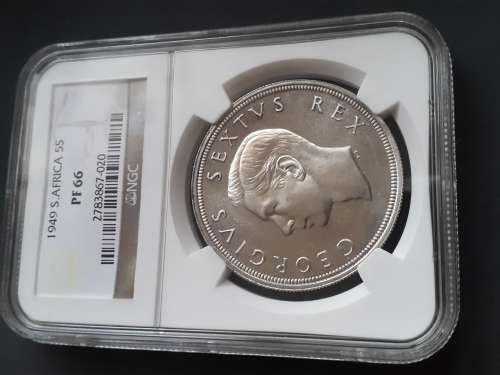 1949  SA UNION SHORT PROOF SET.... HIGH GRADES BY NGC