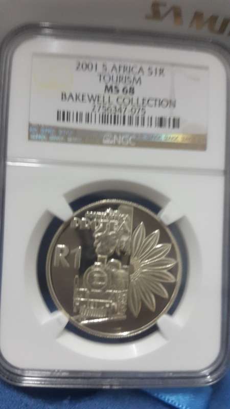 2001   SILVER R1-  TOURISM  - GRADED MS68  BY NGC