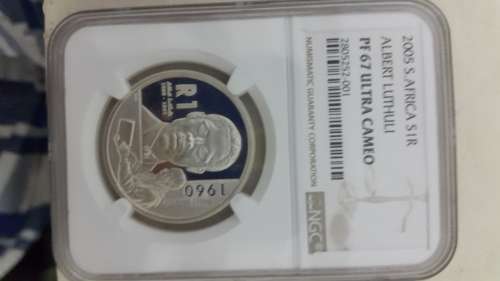 2007 RSA SILVER R1  SISULU  GRADED  PF 67 ULTRA CAMEO  BY NGC