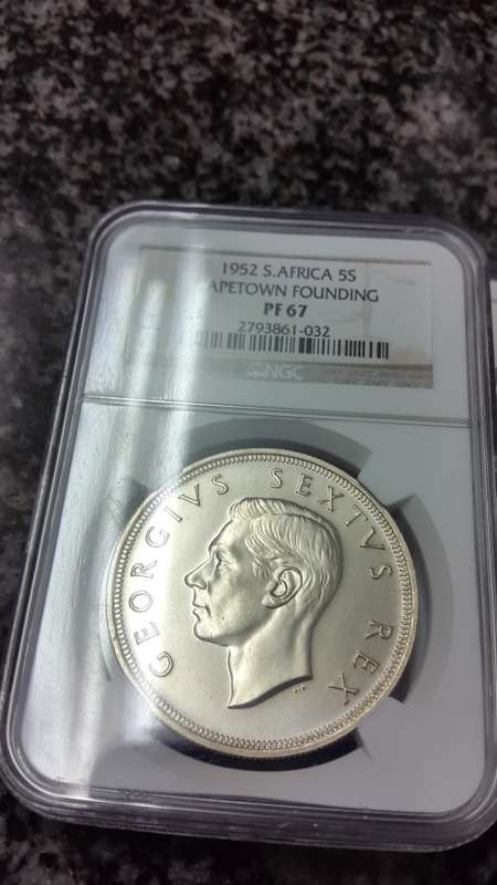 1952 SA UNION CROWN  GRADED PF 67 BY NGC
