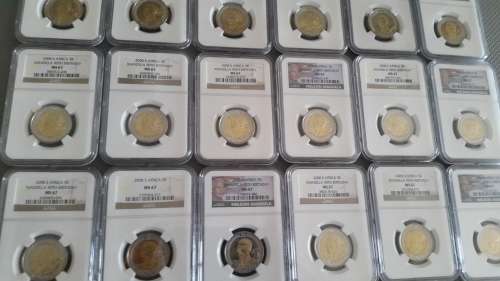2008 MANDELA  BIRTHDAY R5 - GRADED MS 67 BY NGC