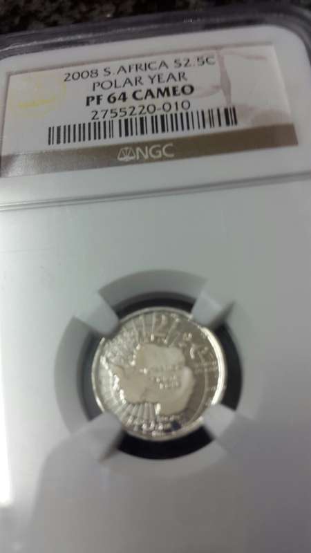 2008  RSA SILVER FLYPRESS TICKEY POLAR YEAR  GRADED PF 64  BY NGC