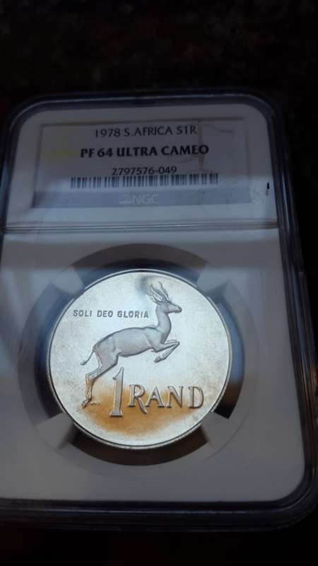 1978 RSA  SILVER R1  GRADED   PF 64 ULTRA CAMEO  BY NGC