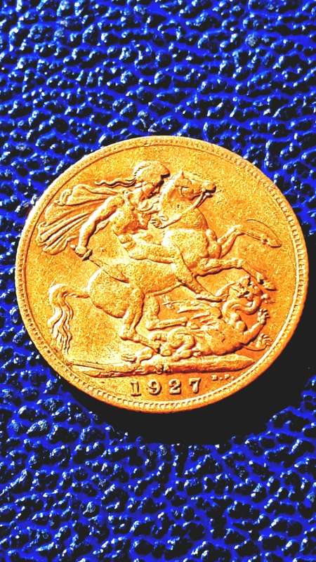 1927  SA UNION   FULL SOVEREIGN. WEIGHT  8 GRAMS 22CT