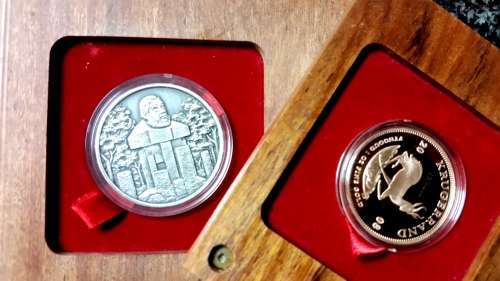 2008 KRUGERRAND LAUNCH SET. 110 YEAR ANNIVERSARY OF KRUGER NATIONAL PARK. 1 OZ PROOF KRUGERRAND WITH