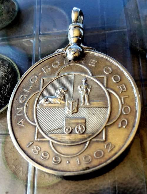 ANGLO BOER WAR MEDAL TO BURGER  M.A.P SWANEPOEL