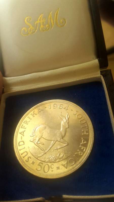 PROOF 1964 RSA  50 CENTS