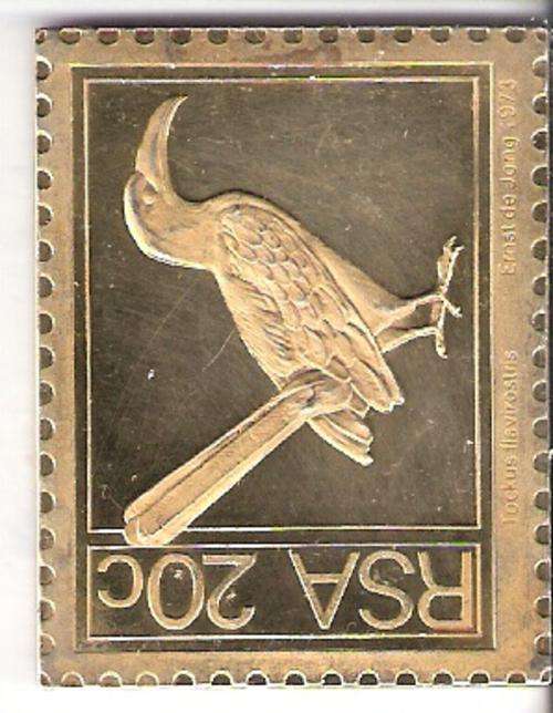STERLING SILVER STAMP DESIGNED BY ERNEST DE JONG- 1973