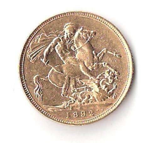 1892 FULL SOVEREIGN