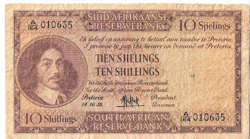 DR MH DE KOCK 10 SHILLINGS