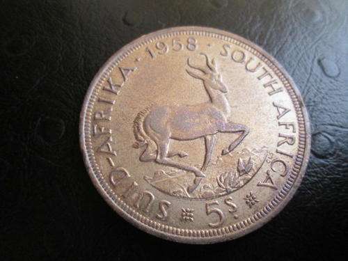 1958 UNION OF SA CROWN IN HIGH GRADE