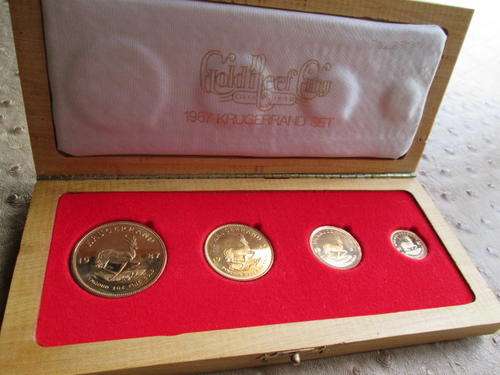SCARCE  PROOF GRC MINT  QUARTER OUNCE KRUGER RAND - VERY LOW MINTAGE