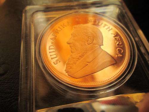 1980 PROOF 1 OUNCE KRUGER RAND SLABBED