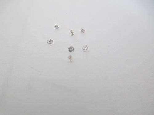 100% NATURAL DIAMOND  X 7 - ONE POINTER EACH - COLOUR H - CLARITY VVS