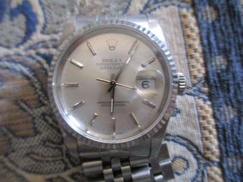 STUNNING GENTS STAINLESS STEEL ROLEX DATEJUST ANALOGUE AUTOMATIC WATCH