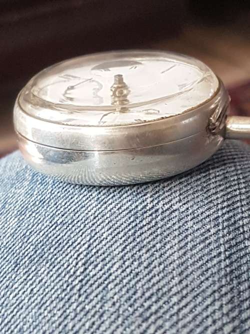 1866 City of London Half Hunters Sterling Silver Pocket Watch