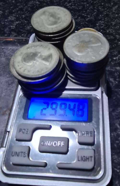 299 ,48 grams of SA UNION silver