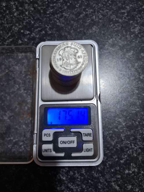 16 x SA UNION 2 SHILLINGS. 1940 - 1949. WEIGHT 174 .1 grams