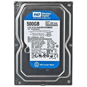Western Digital 500GB SATA3 Hard Drive, 7200RPM (R1 no reserve !!!!)