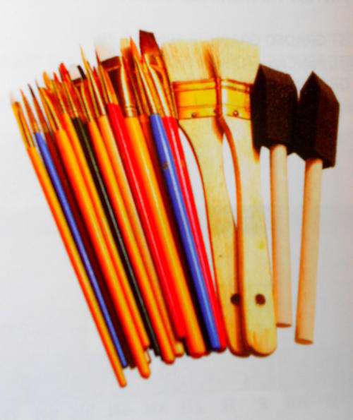 PAINT BRUSHES - SET - Various- (X 25 P/PACK)