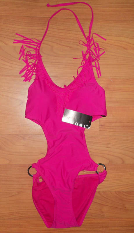 Genuine Kangol Cerise Monokini, SIze 8