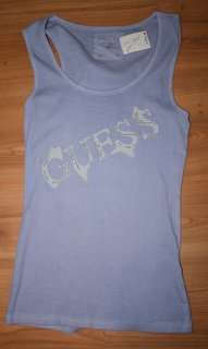 Guess - lilac Tank Top "diamante" detail - size Large