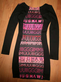 Sissy Boy  - Black Long sleeve fitted "Contour" Mini - size Medium