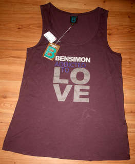Bensimon - Purple "Addicted to Love" Tank Top - size Xtra Large